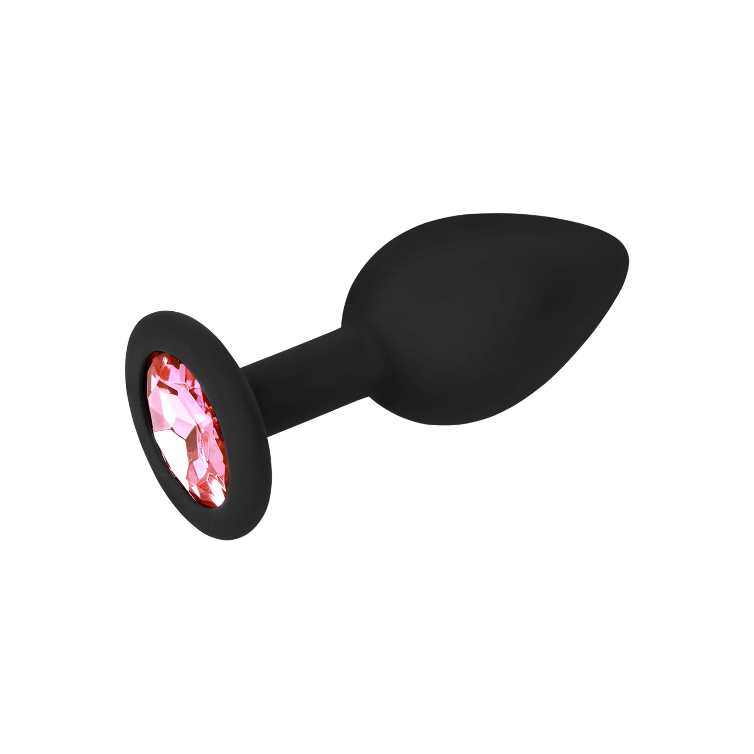 plug-anal-en-silicone-avec-cristal-s-7-cm-Noir-Rose-3