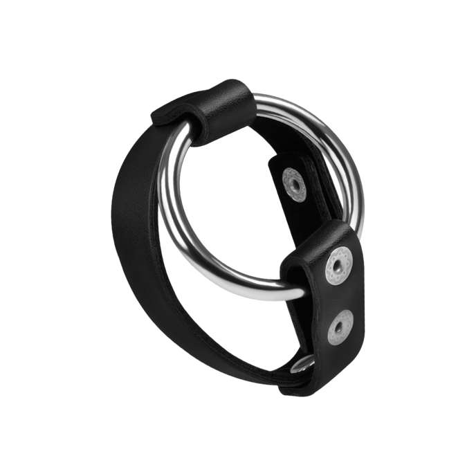 ceinture-testiculaire-avec-anneau-pénien-en-métal-Argent-Noir-1