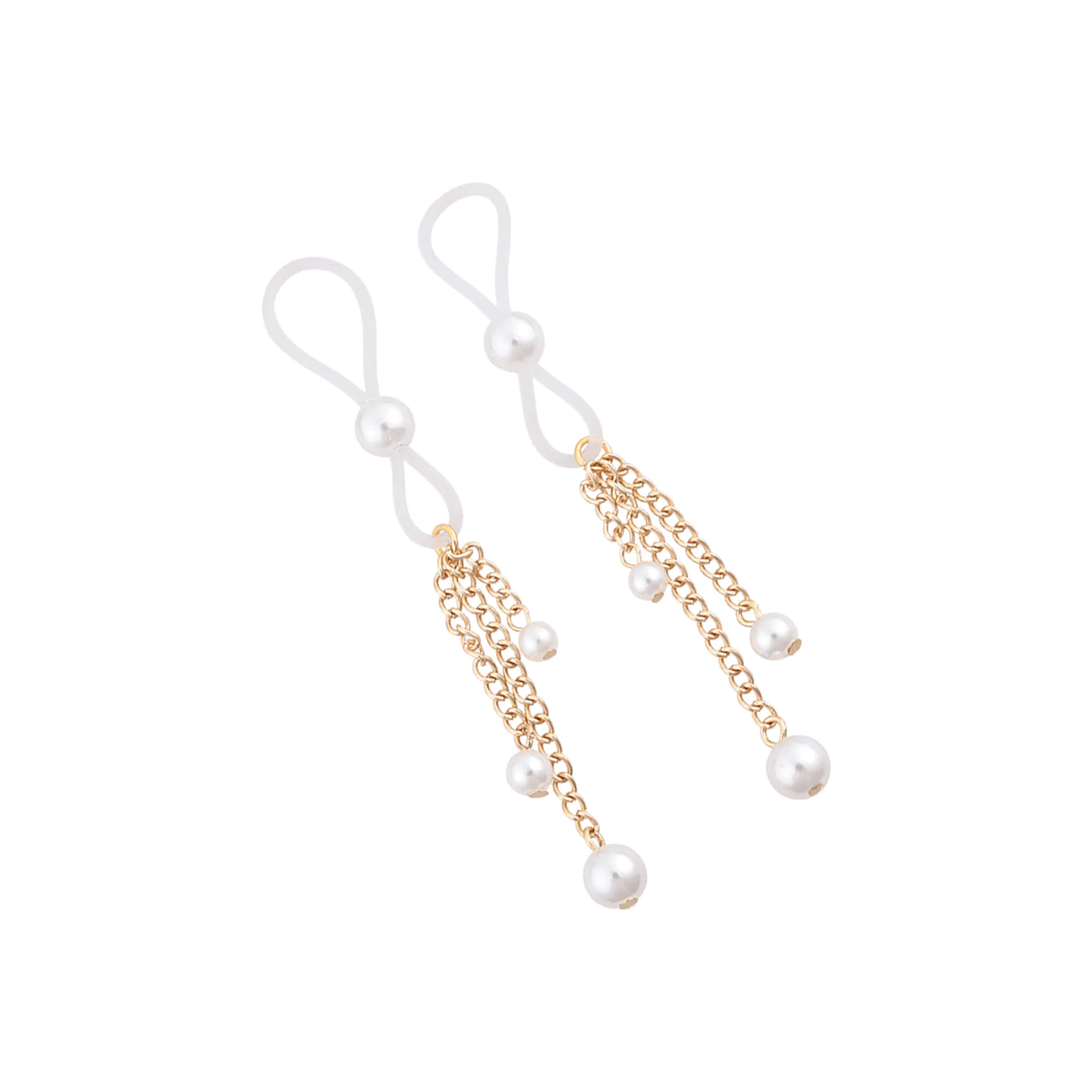 sex-and-mischief---pearl-nipple-ties-Goud-Wit-1