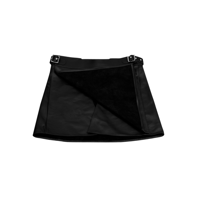jupe-en-cuir-s/m-Noir-5