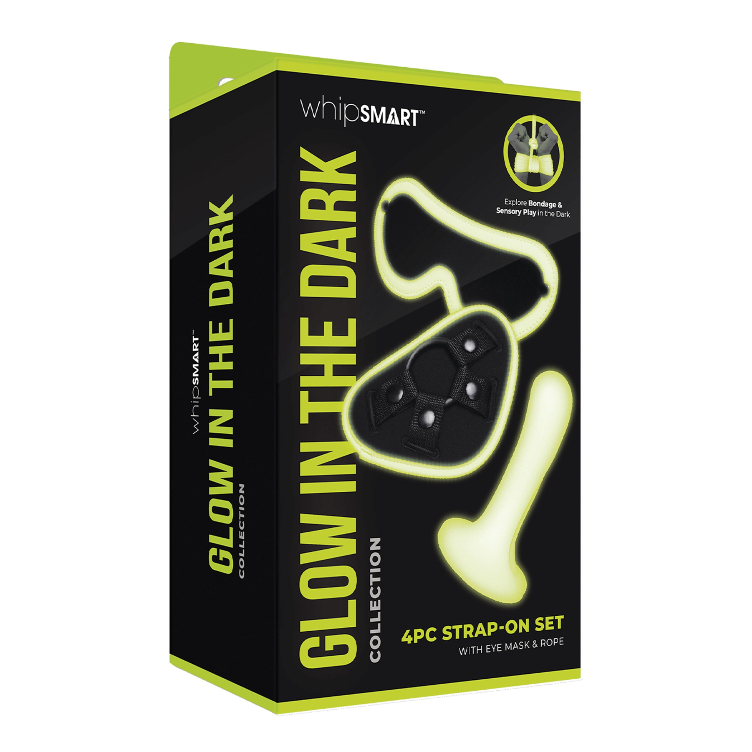 glow-in-the-dark---strap-on-set-4[nbhy]teilig-Neon-gelb-Weiß-3
