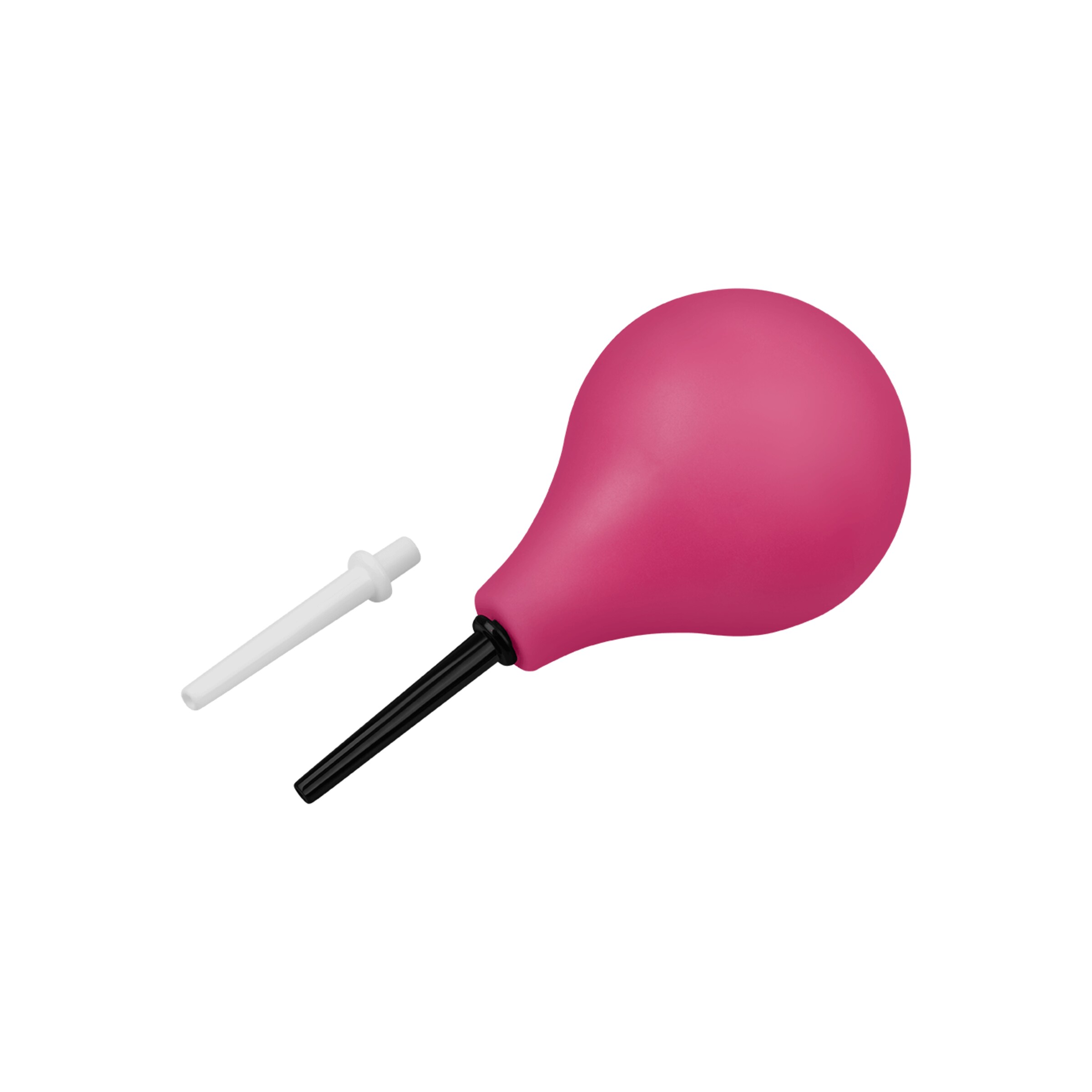analdusche-mit-pumpball-Pink-Schwarz-Weiß-4