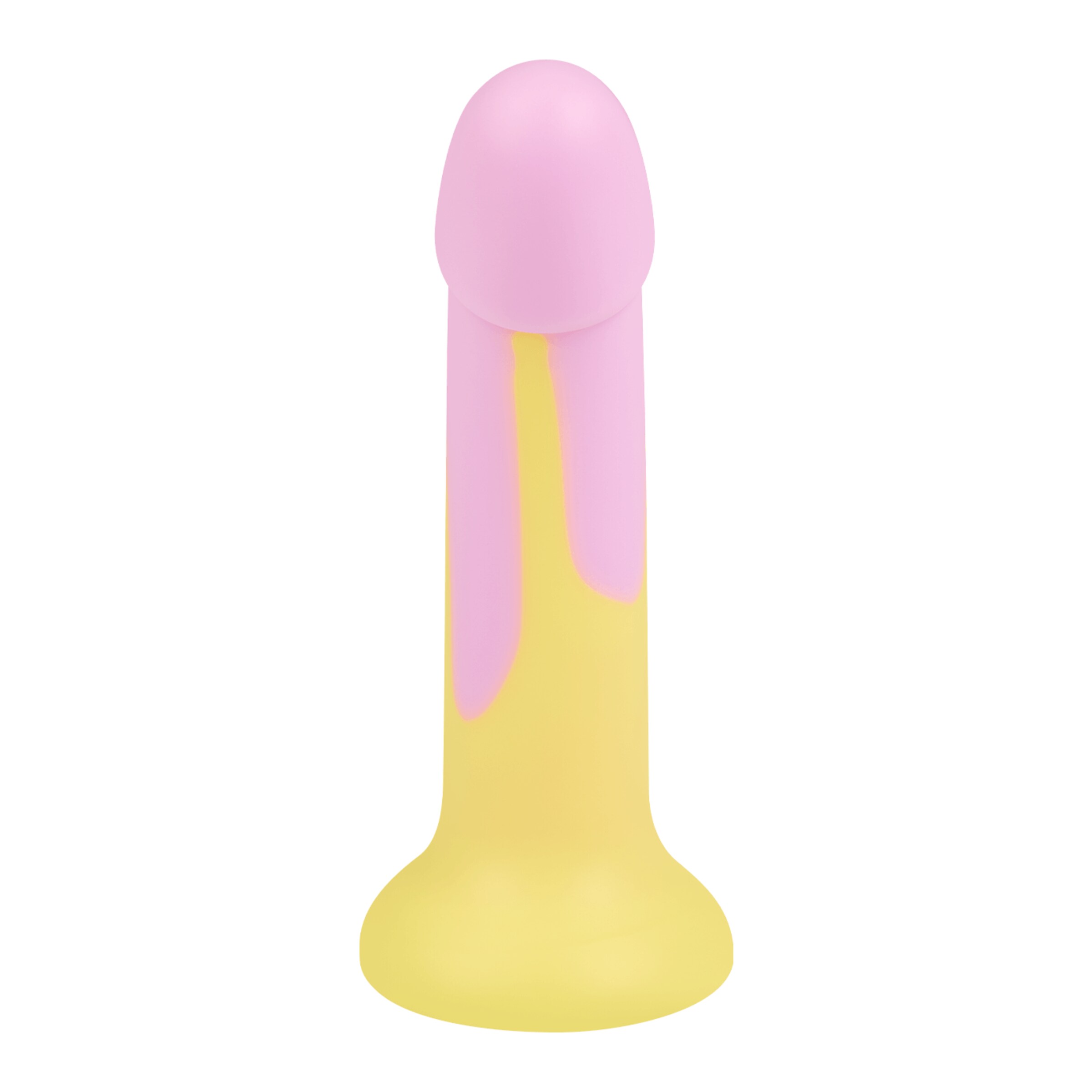 g-punkt-dildo-mit-saugfuß-18-cm-Gelb-Rosa-3