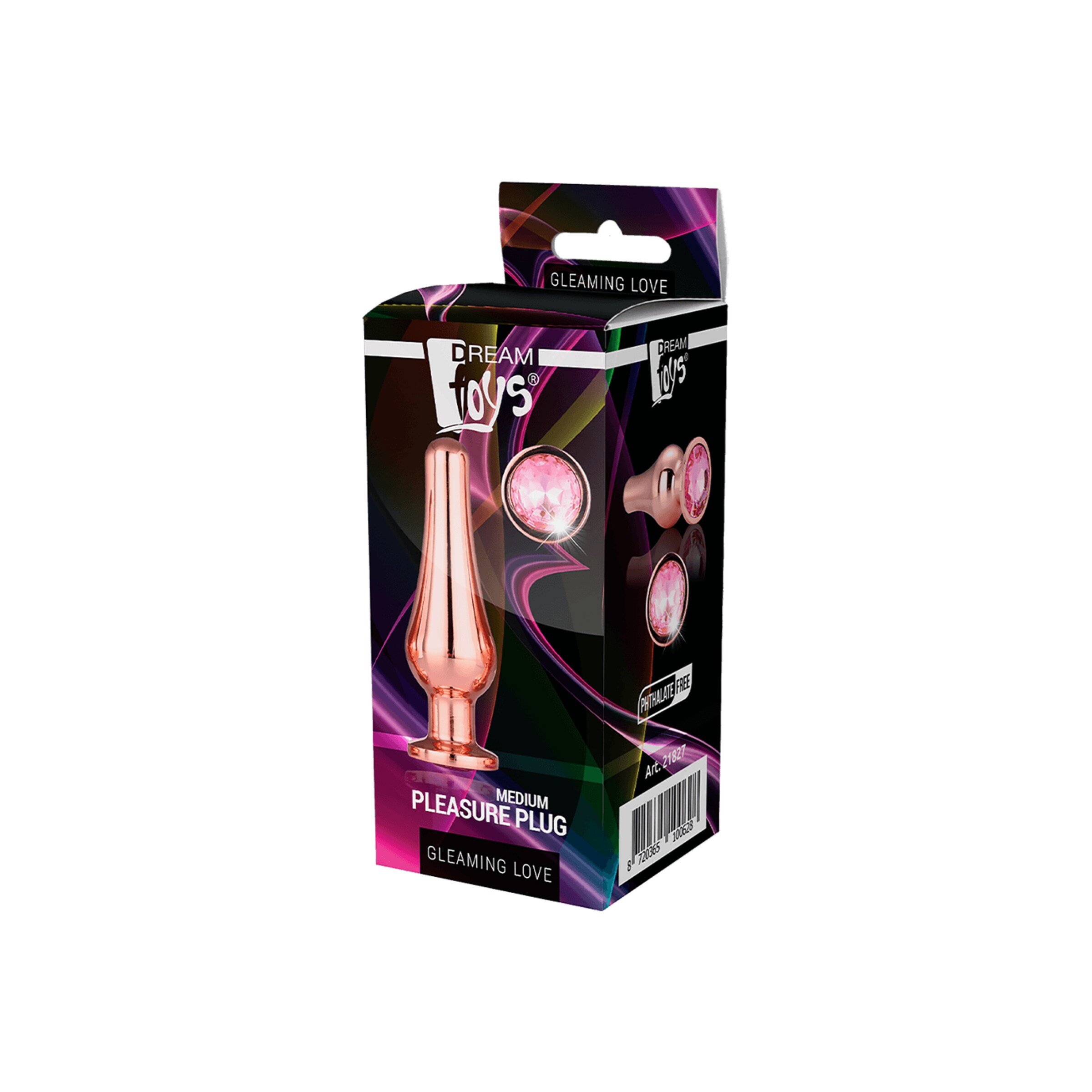 medium-pleasure-plug-11-cm-Or rose-Rose-4