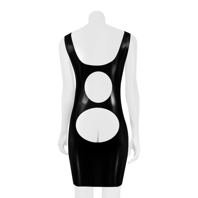 robe-en-latex-avec-découpes-sexy-Noir-3