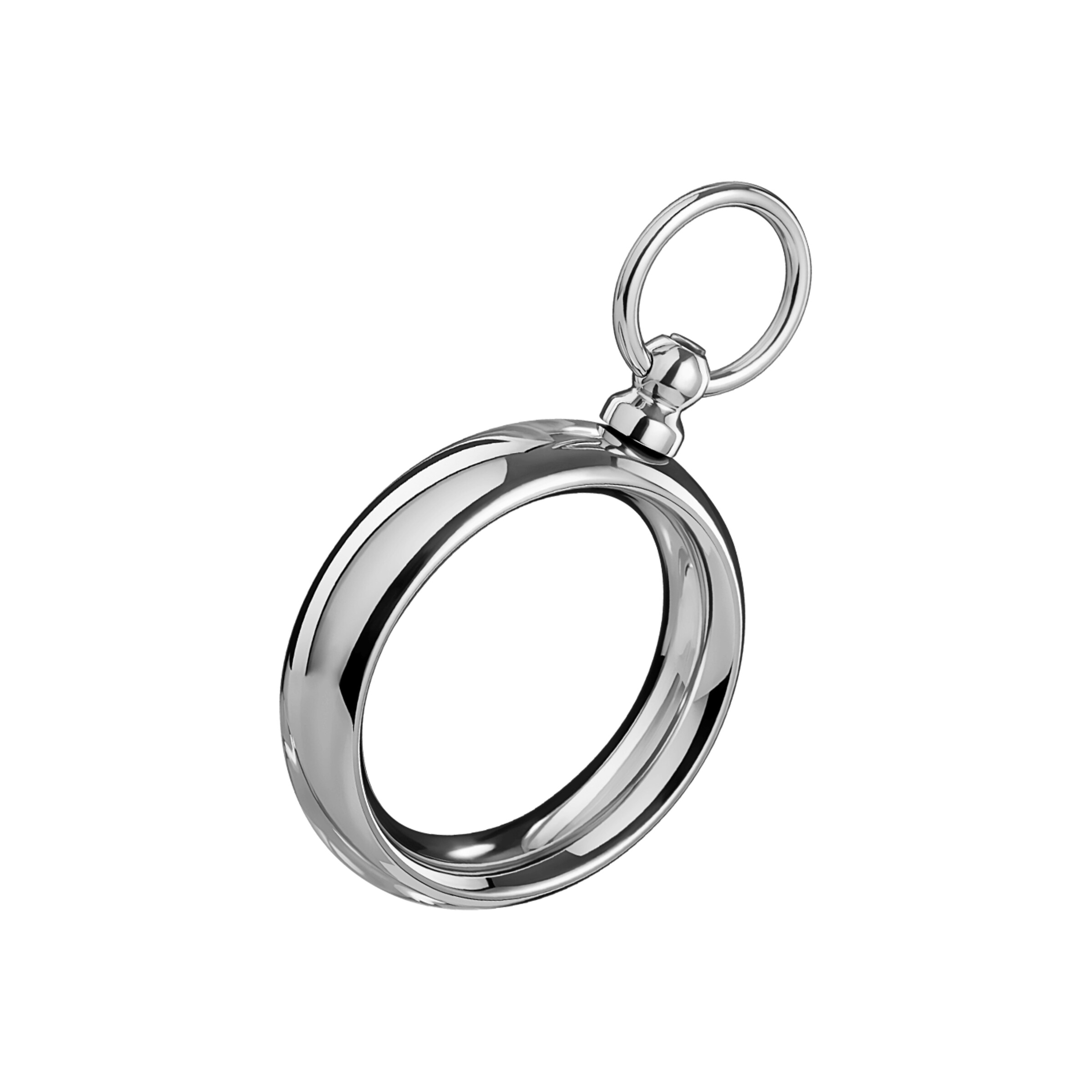 donut-ring-met-o-ring-4-5-cm-Zilver-1