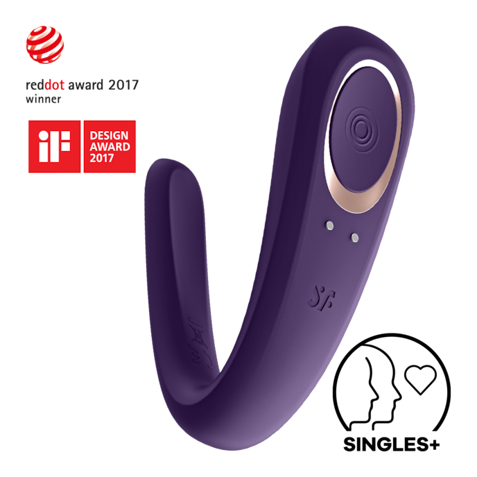 satisfyer-double-classic-en-silicone-10-cm-Or rose-Violet-1