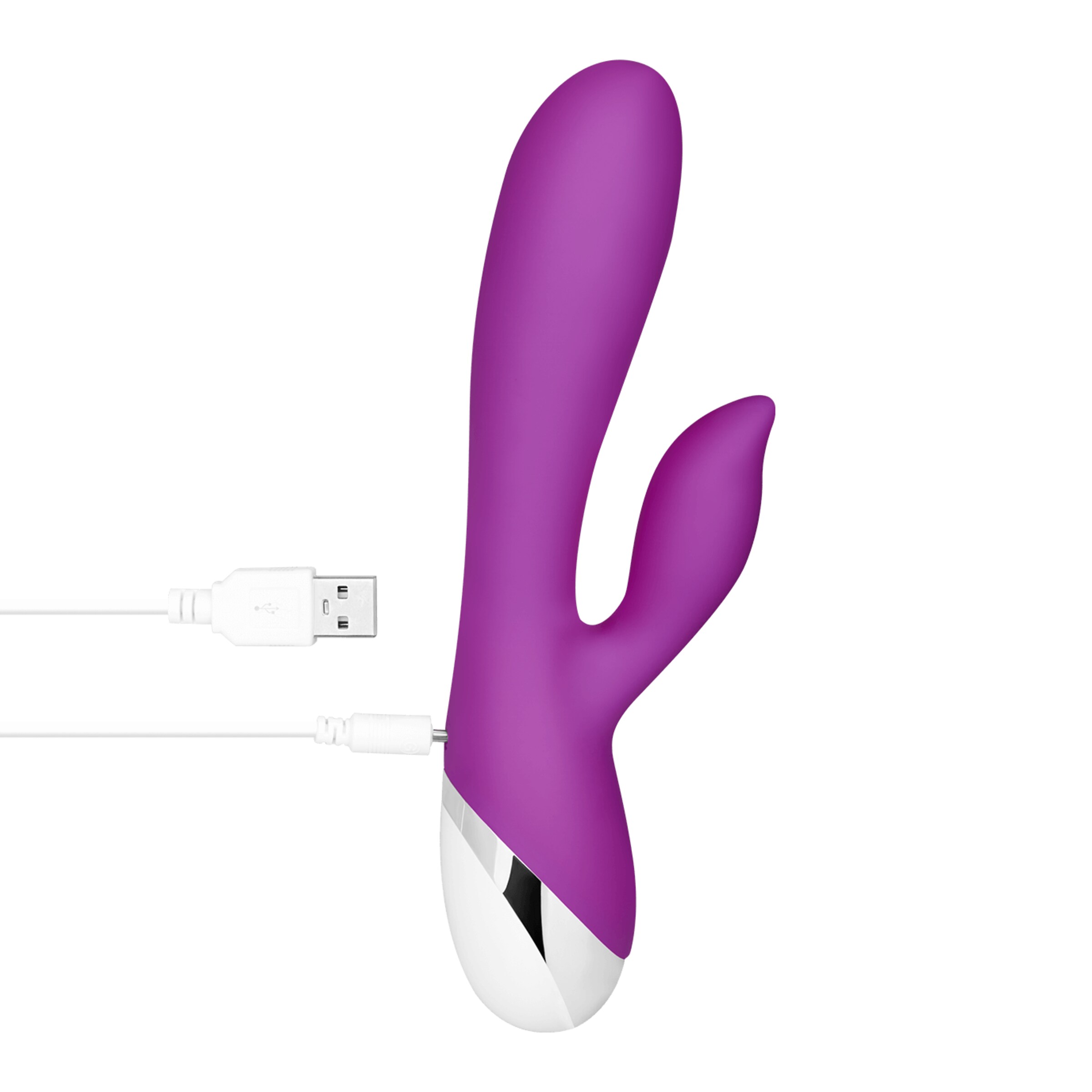 siliconen[nbhy]rabbitvibrator-19-5-cm-Violet-Wit-6