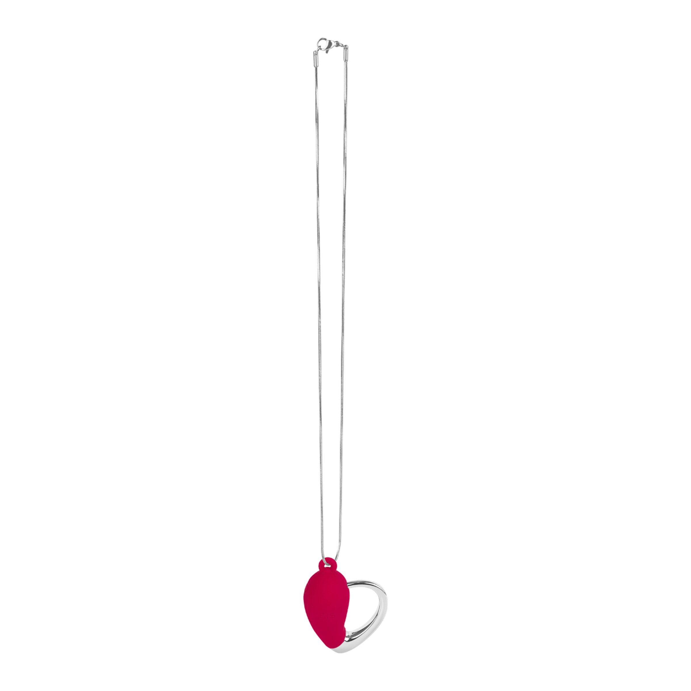 mini-vibromasseur-en-forme-de-cœur-avec-collier-4-8-cm-Argent-Rouge-2