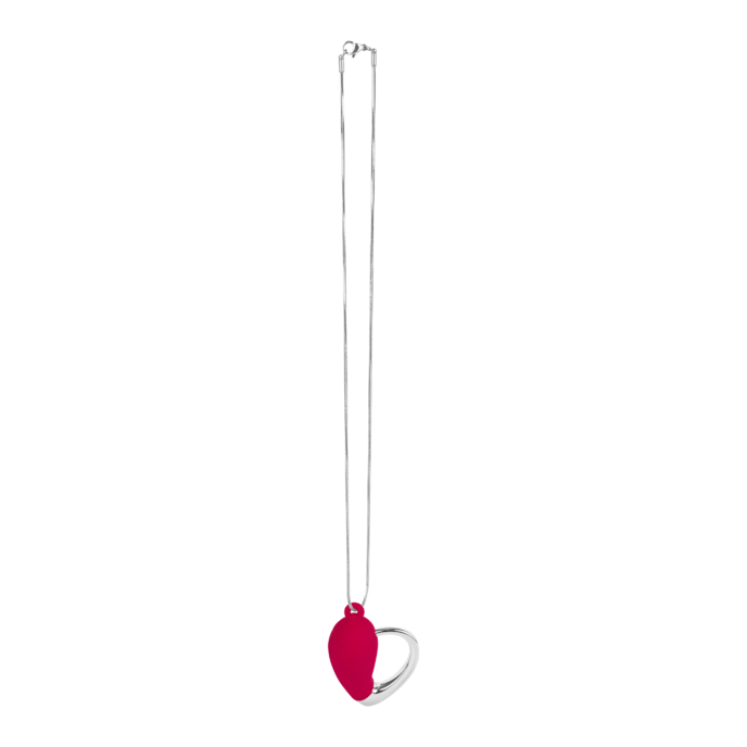 mini-vibromasseur-en-forme-de-cœur-avec-collier-4-8-cm-Argent-Rouge-2