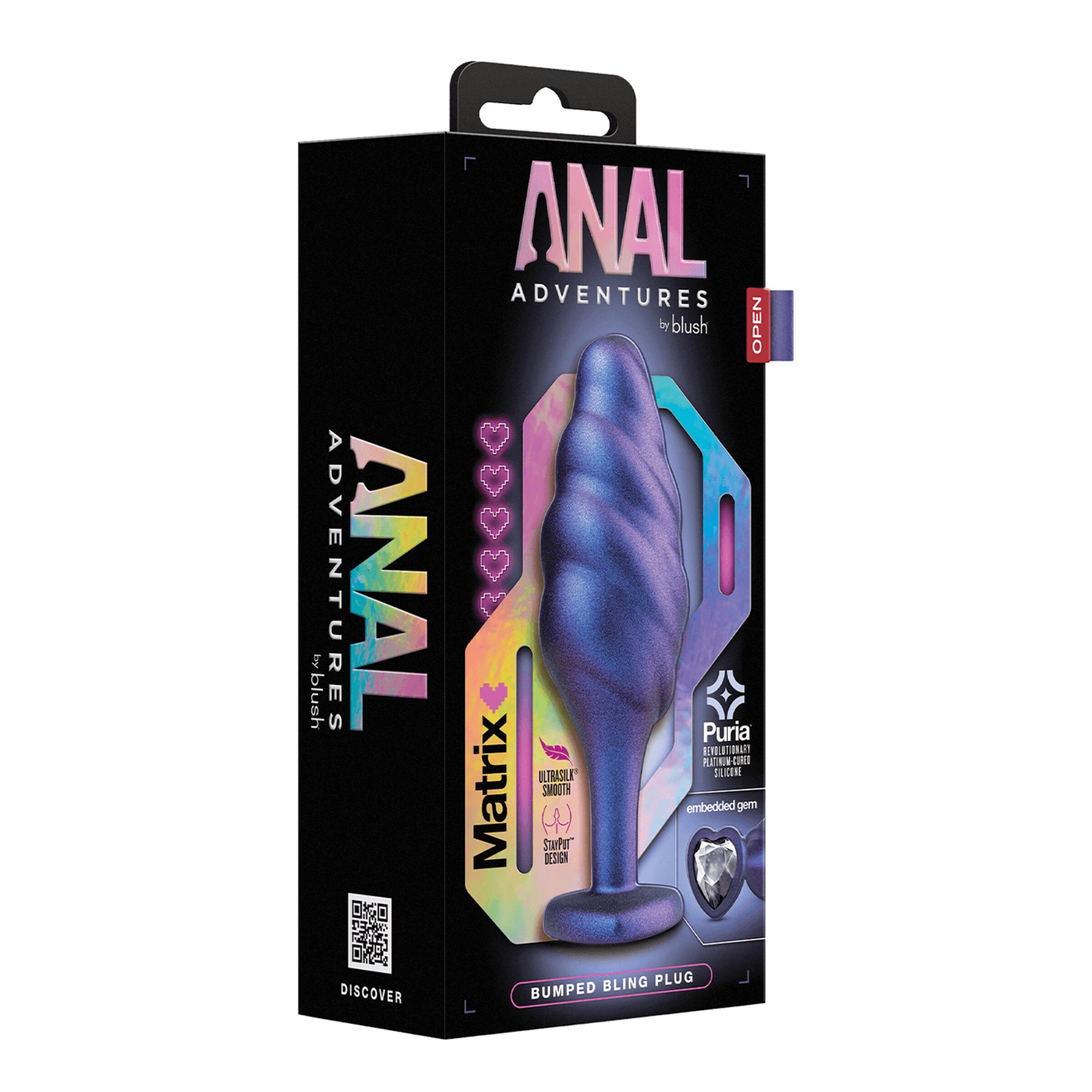anal-adventures---matrix-bumped-bling-plug-11-4-cm-Violet-2
