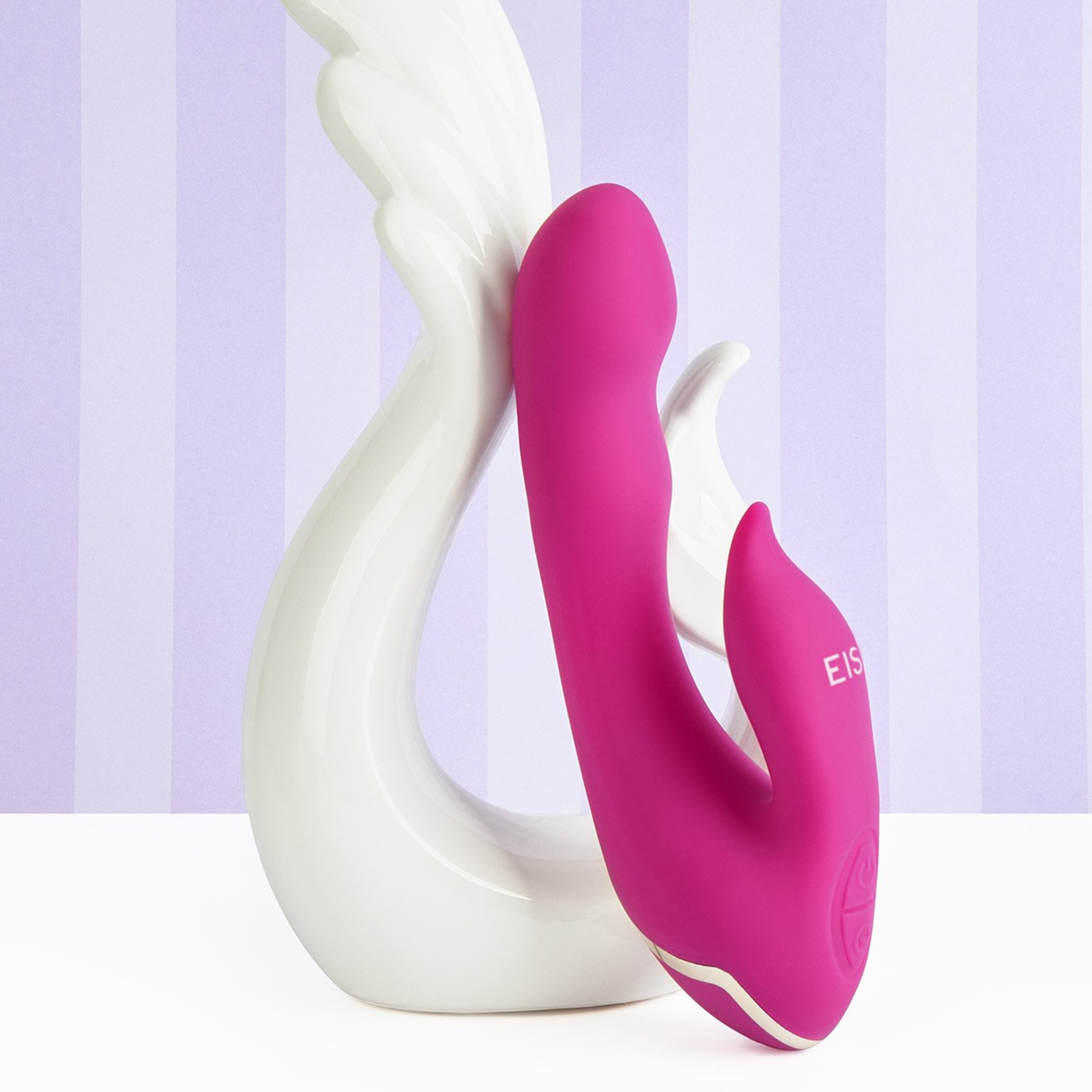 rabbit-ergonomique-en-silicone[nbhy]-20-cm-Argent-Violet-2