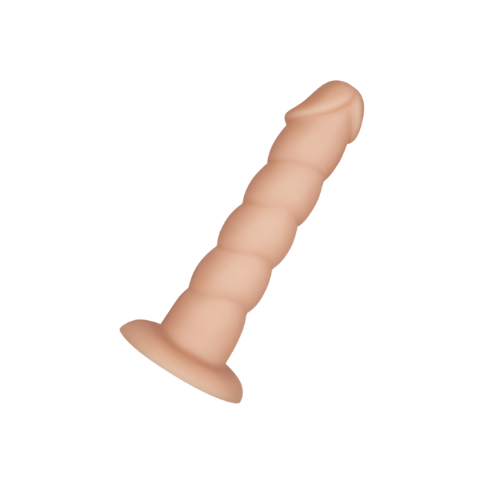 geribbelde-siliconen-dildo-24-cm-Natur-hell-1