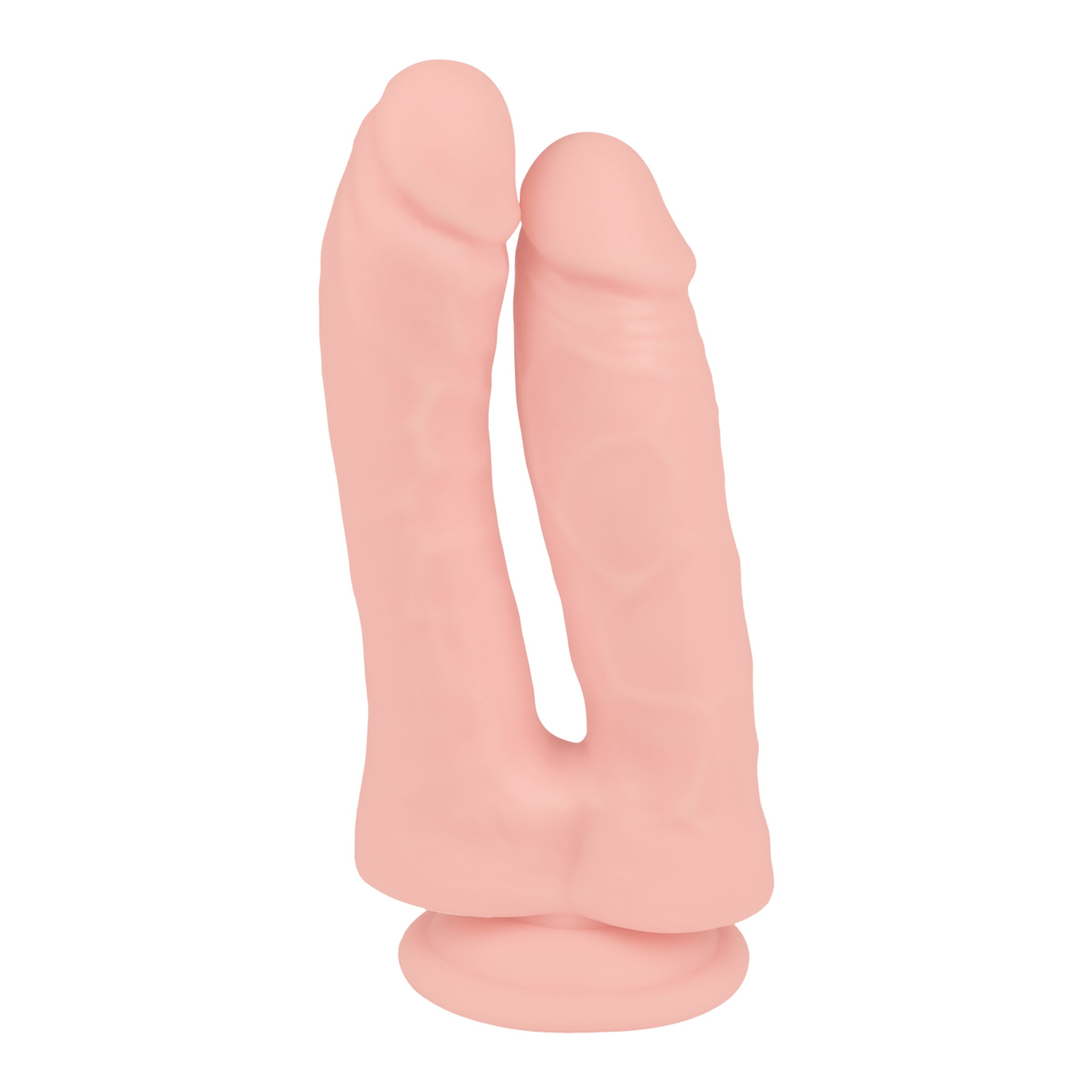 gode-double-à-ventouse-17-5-cm-Naturel pâle-2
