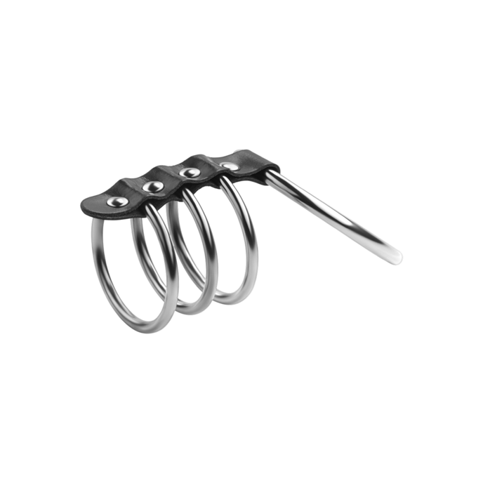 manchette-pénienne-avec-anneaux-4---5-5-cm-Argent-Noir-3