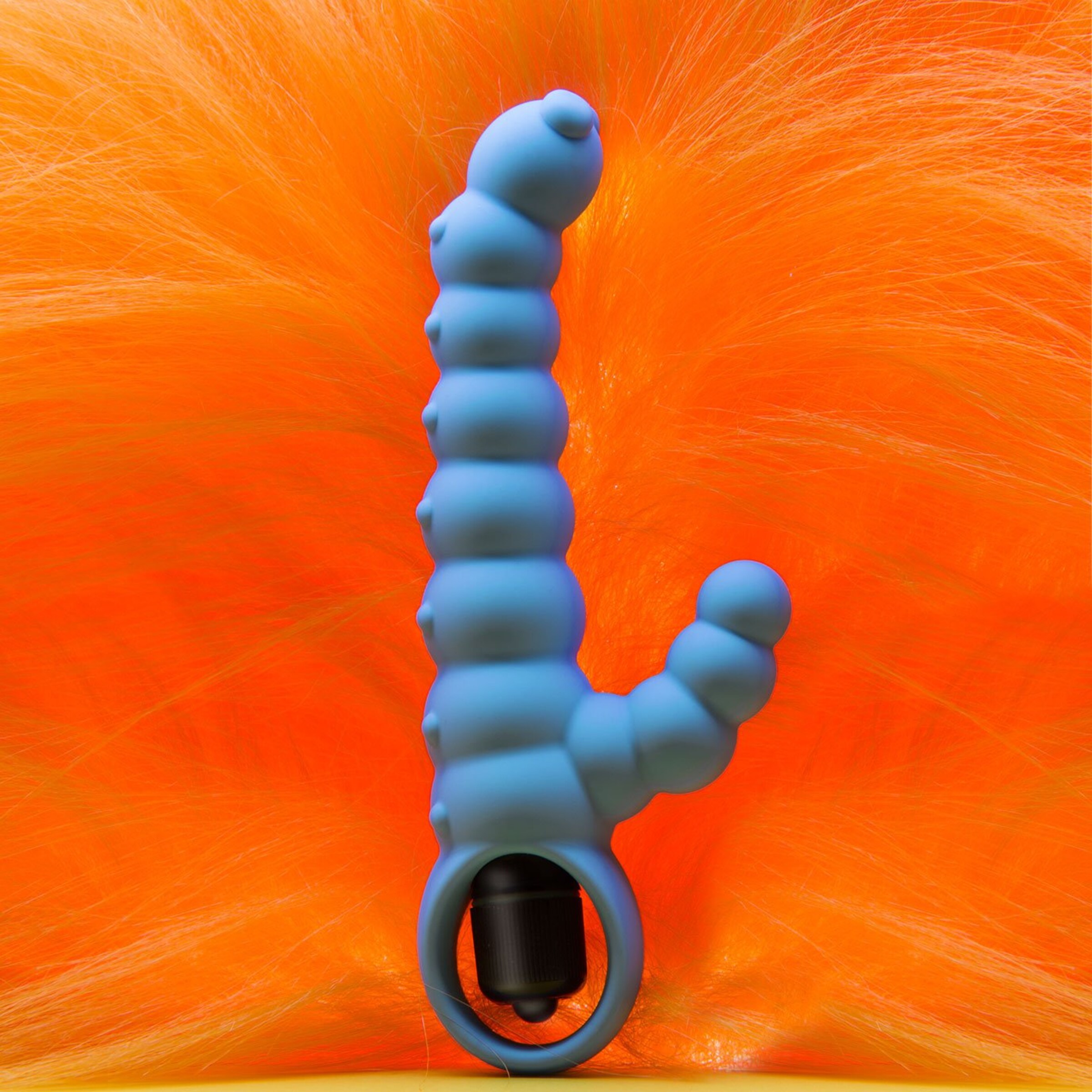 siliconen-hy]vibrator-met-structuur-16-5-cm-Lichtblauw-2