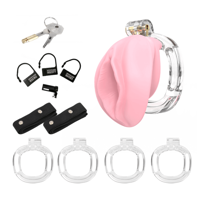 p-cage---pc10-pussy-8-cm-Rosa-Transparent-1