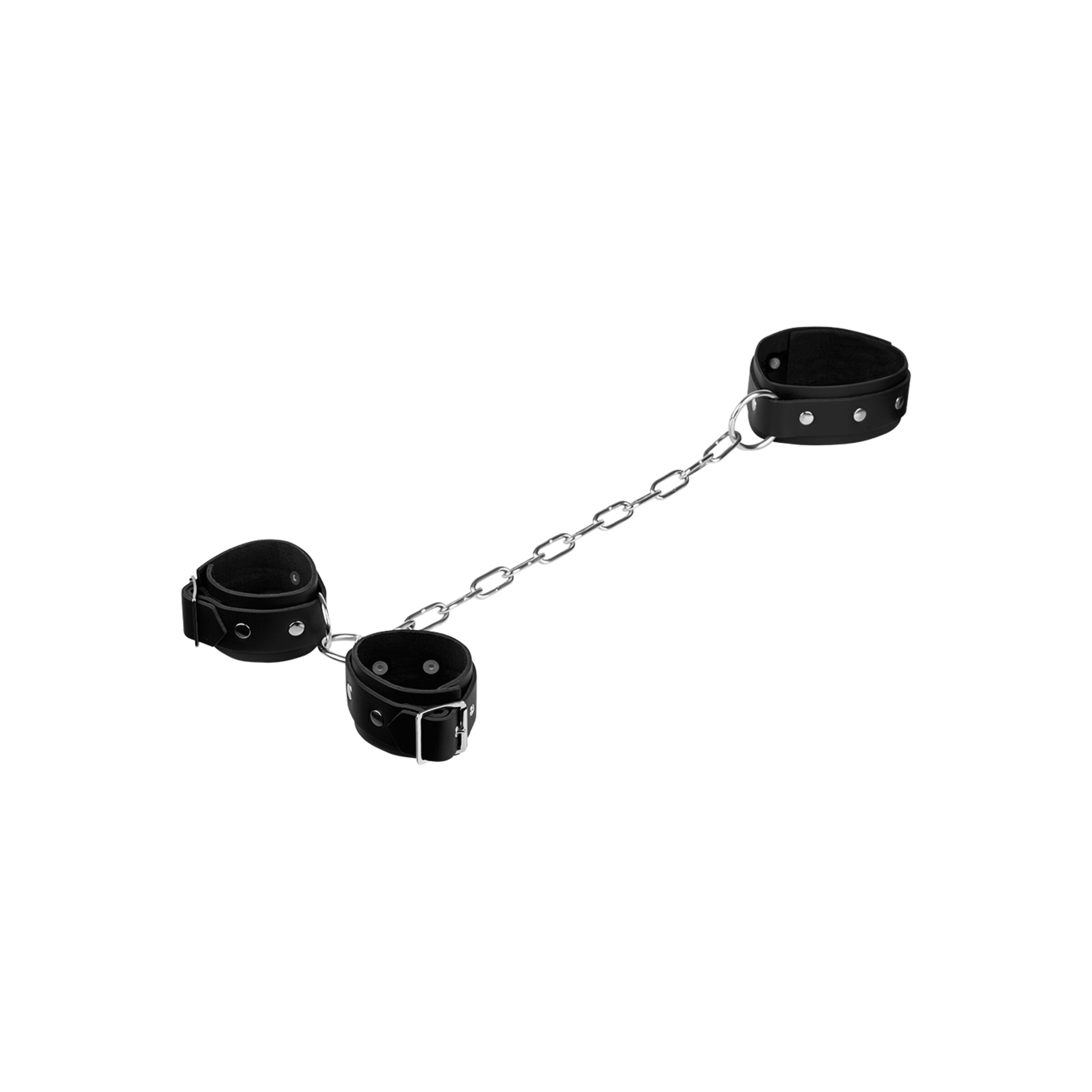 fesseln-mit-verbindungskette-Schwarz-Silber-3
