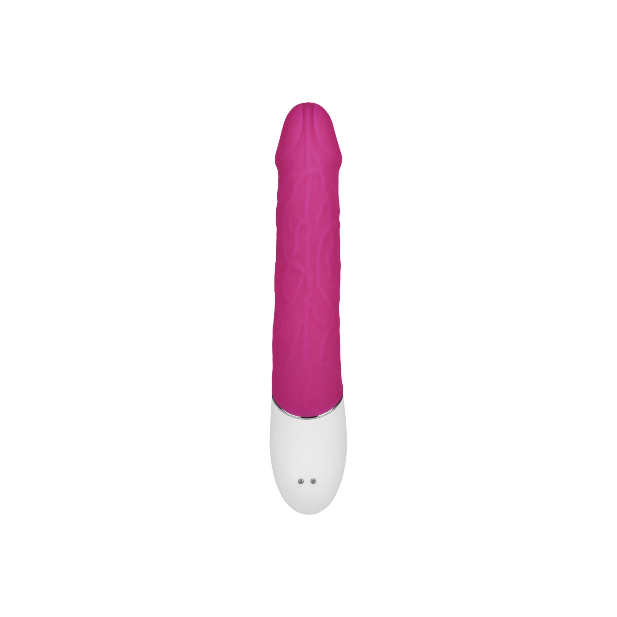 rabbit-en-silicone[nbhy]-avec-nervures-21-cm-Blanc-Rose néon-3
