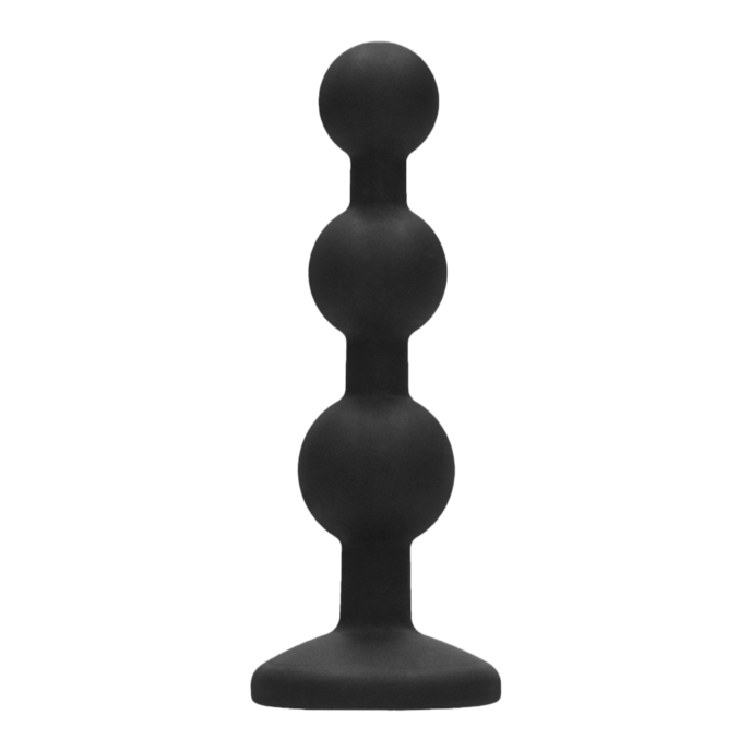 silicone-beaded-diamond-butt-plug-11-4-cm-Zwart-2