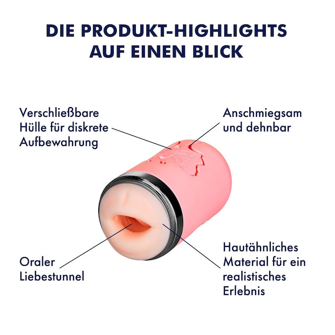 Masturbator Mund-Masturbator mit Saugeffekt, 14,5 cm online kaufen Masturbator Mund-Masturbator mit Saugeffekt, 14,5 cm online kaufen
