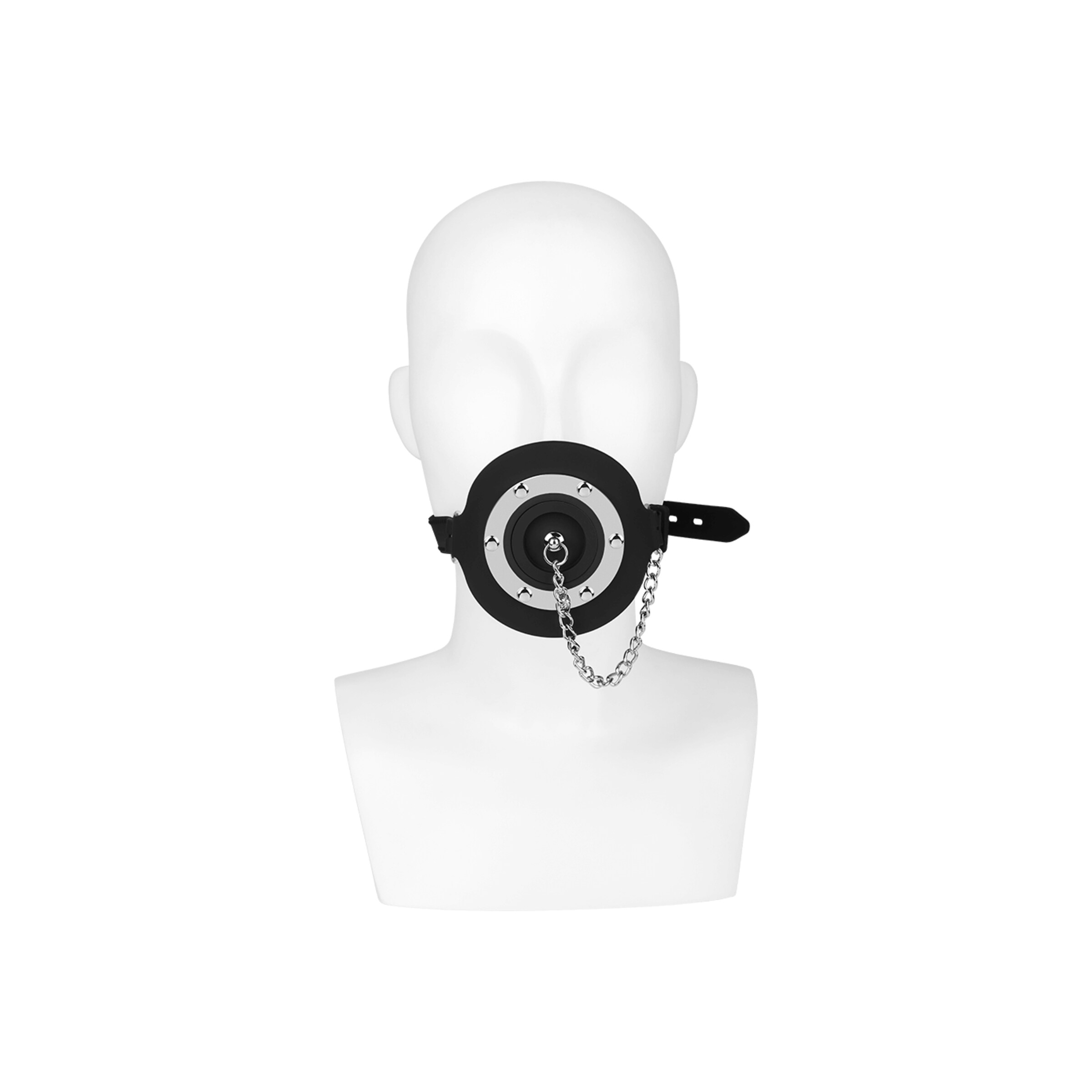 anneau-de-bâillon-avec-bouchon-Argent-Noir-8