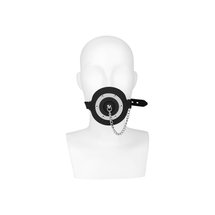 anneau-de-bâillon-avec-bouchon-Argent-Noir-8