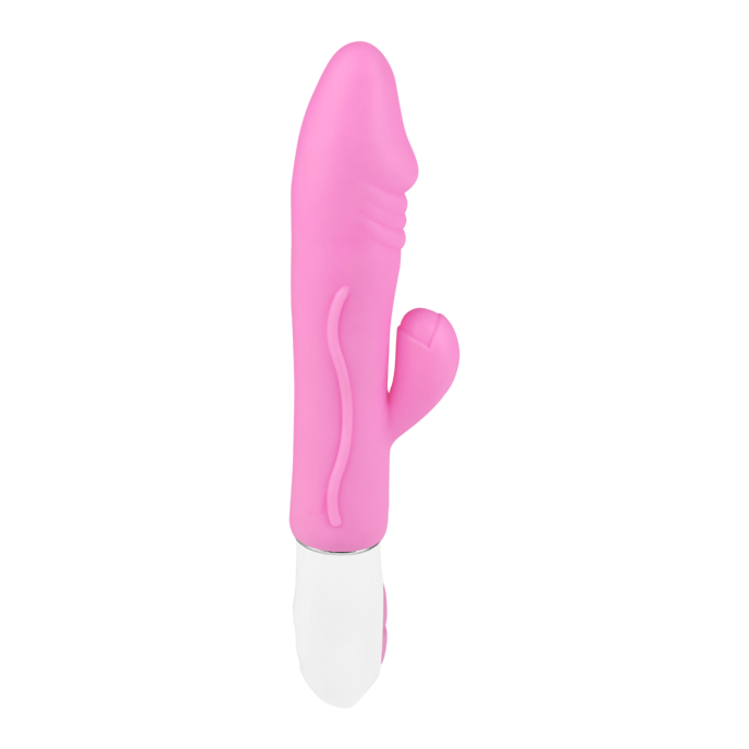 flexibele-konijnenvibrator-22-cm-Roze-Wit-2