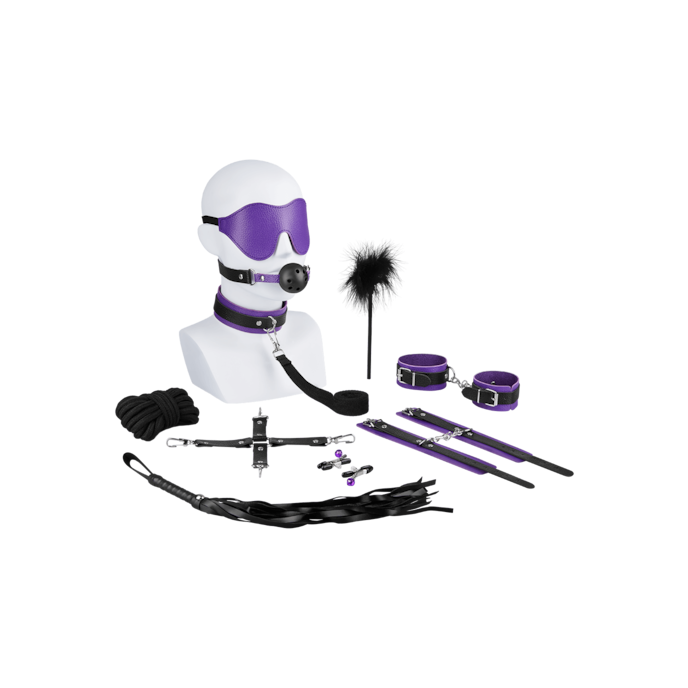 ensemble-bdsm-polyvalent-11-pièces-Noir-Violet-1