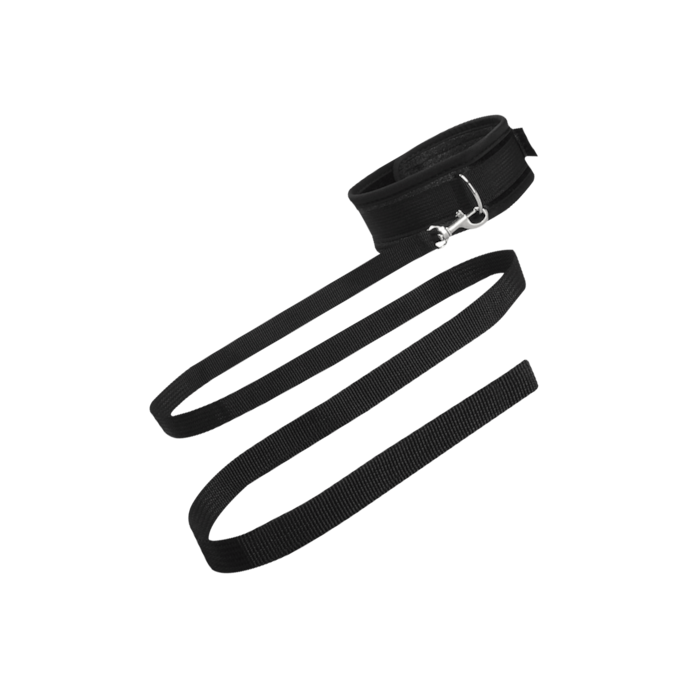 velvet-collar-with-leash-Zwart-1