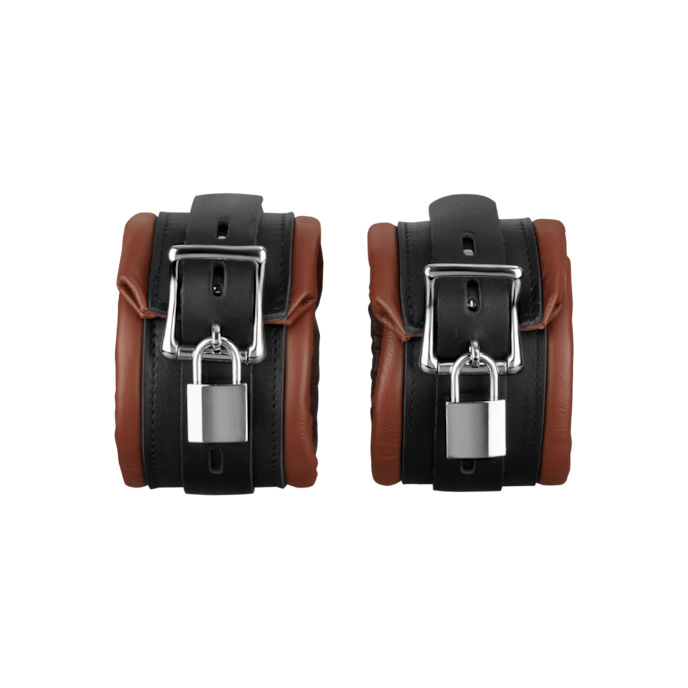 afsluitbare-gewatteerde-voetboeien-Bruin-Zwart-4