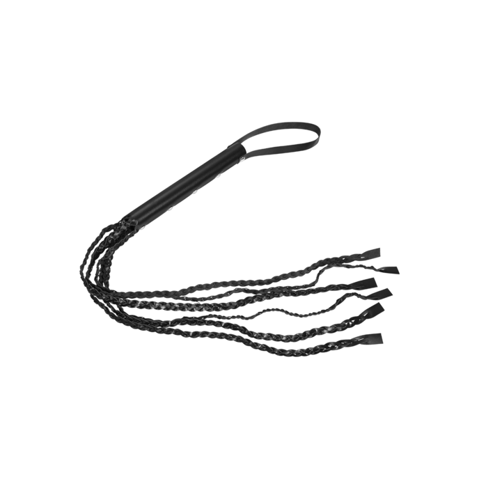 fouet-avec-lanières-tressées-Noir-1