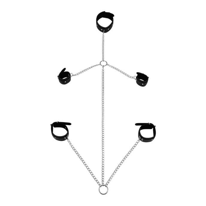 veelzijdige-volledige-lichaamsbondage-met-metalen-kettingen-Zwart-2