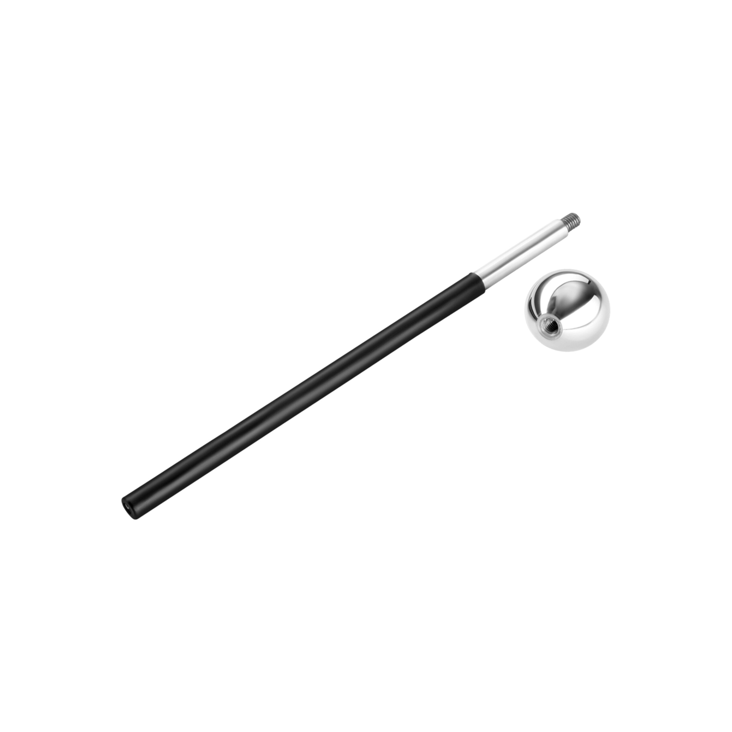 2-baguettes-à-billes-pour-électro-sexe-Argent-Noir-4