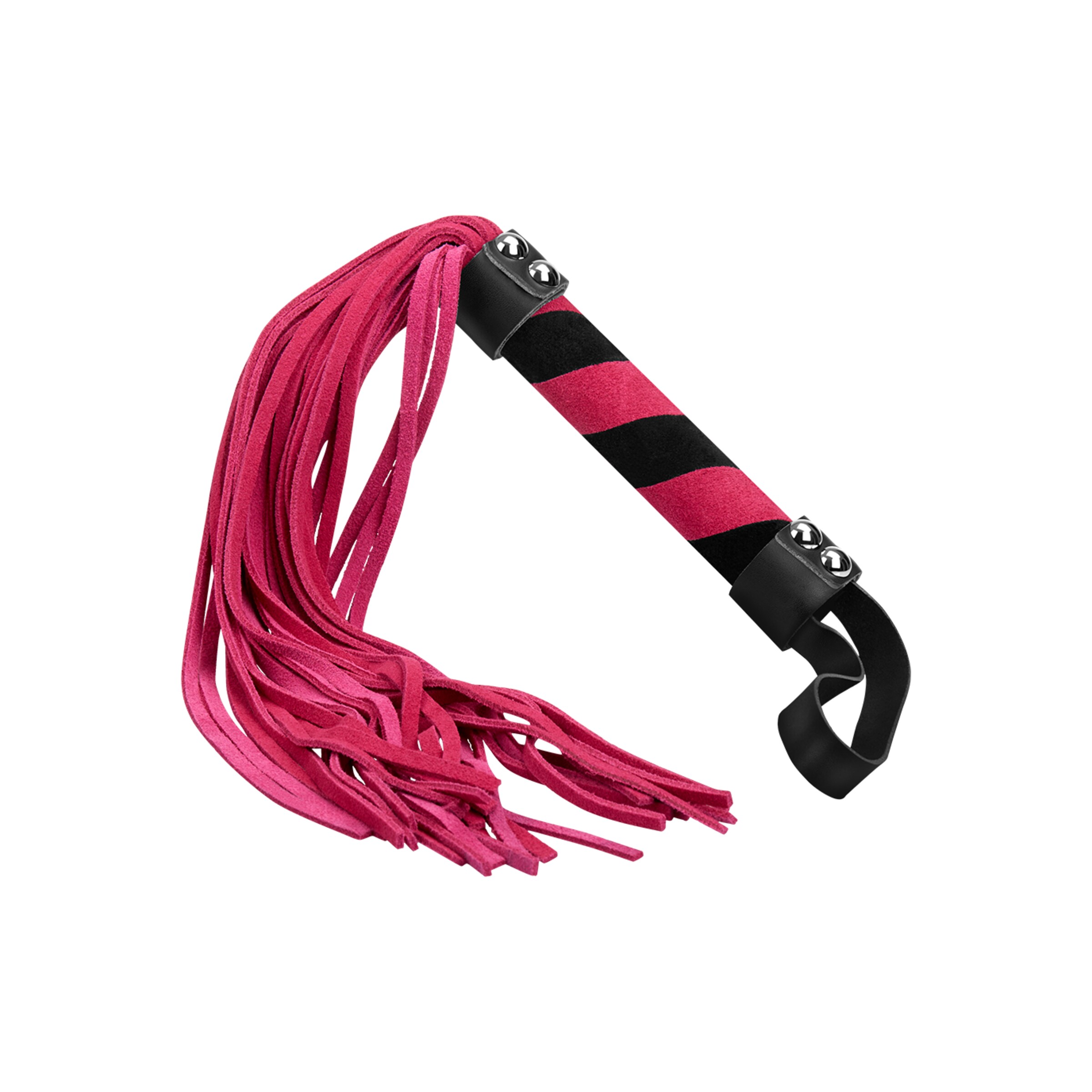 zweep-met-suède-riemen-Violet-Zwart-2