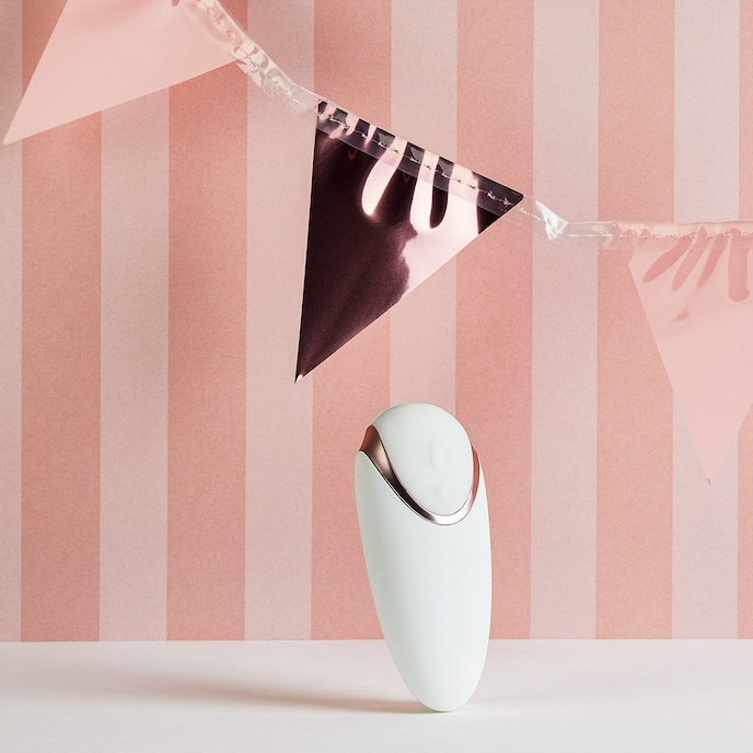 vibromasseur-à-poser-avec-bouton-en-silicone-11-cm-Blanc-Or rose-2