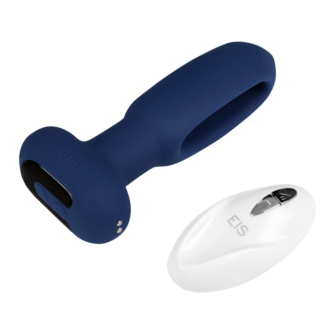 vibromasseur-anal-avec-stimulateur-de-plaisir-13-8-cm-Bleu foncé-7