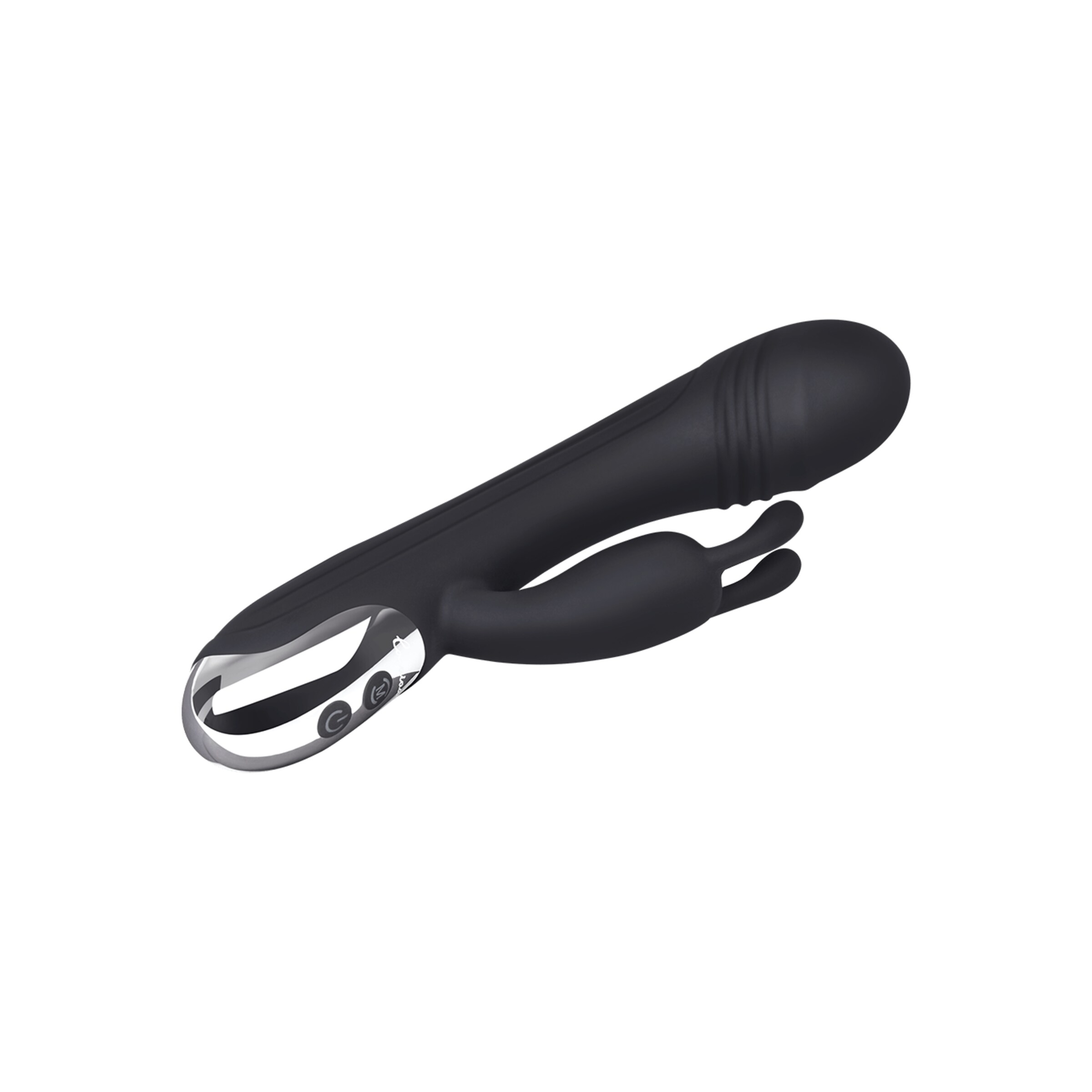 rabbit-van-siliconen-21-cm-Zilver-Zwart-6