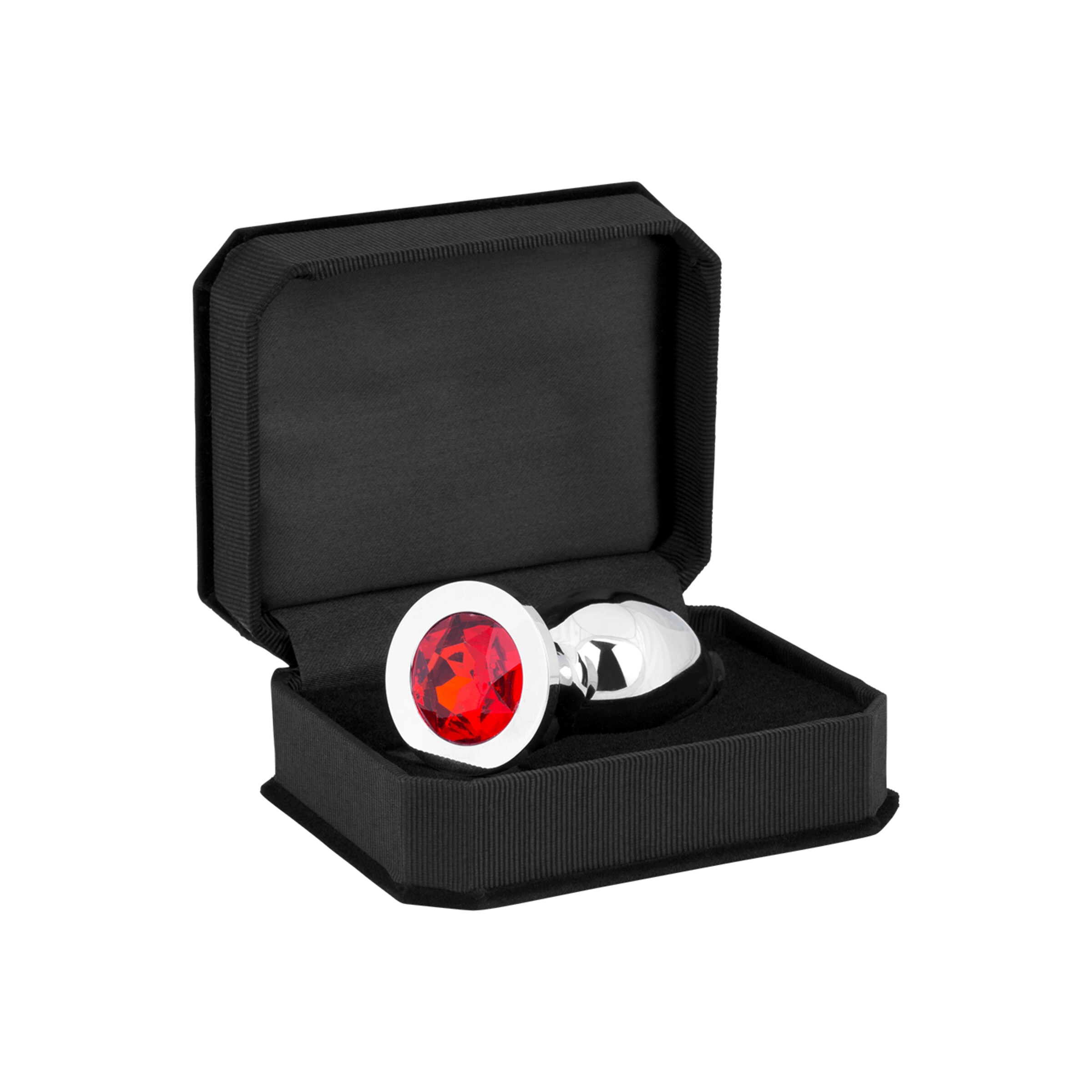 edelstahl-dildo-mit-kristall-silber-10-cm-Rot-Silber-3