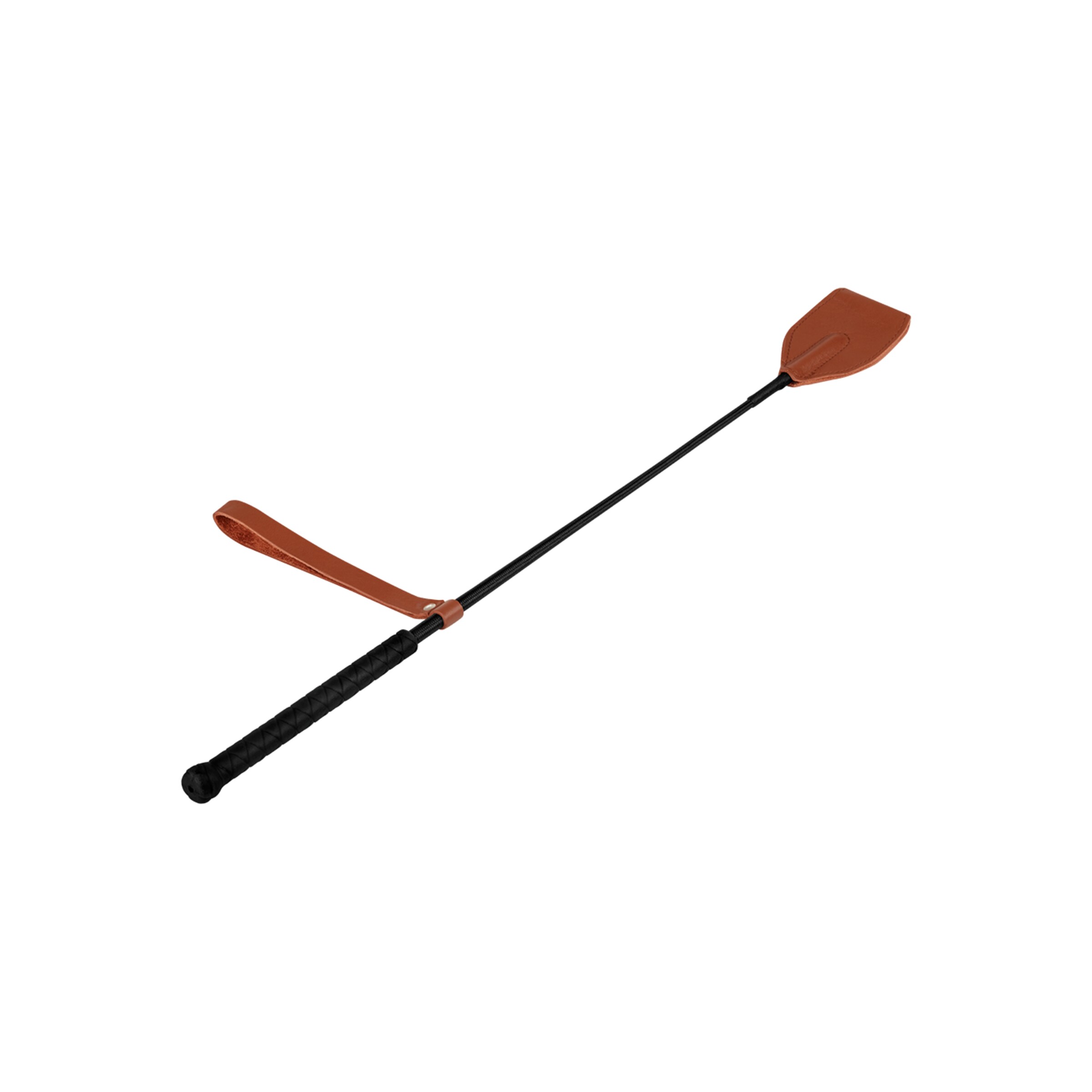 cravache-en-cuir-Clair brun-Noir-2