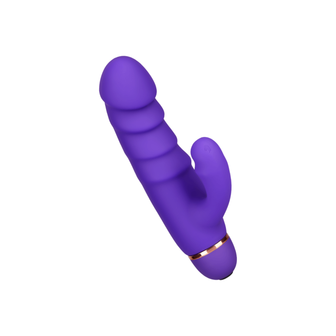 rabbit-côtelé-en-silicone-17-cm-Violet-1