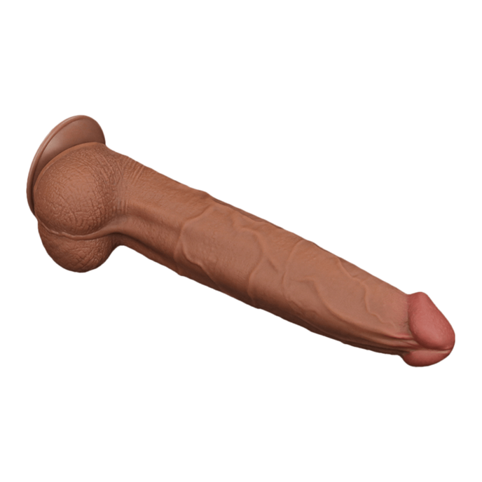 sliding-skin-dildo-34-cm-Brun naturel moyen-2