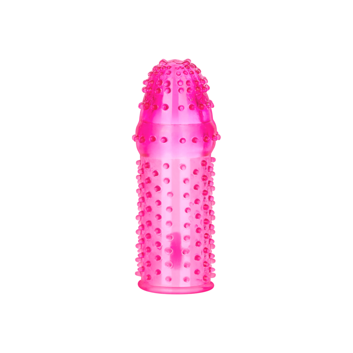 manchon-pénien-à-picots-avec-stimulateur-clitoridien-13cm-Rose-4