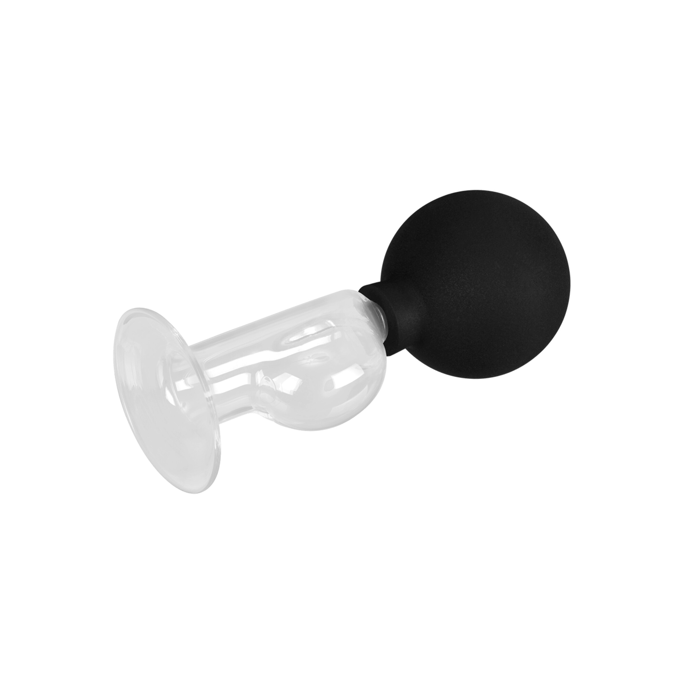 tire-lait-avec-pompe-en-forme-de-ballon-2-pièces-Noir-Transparent-3