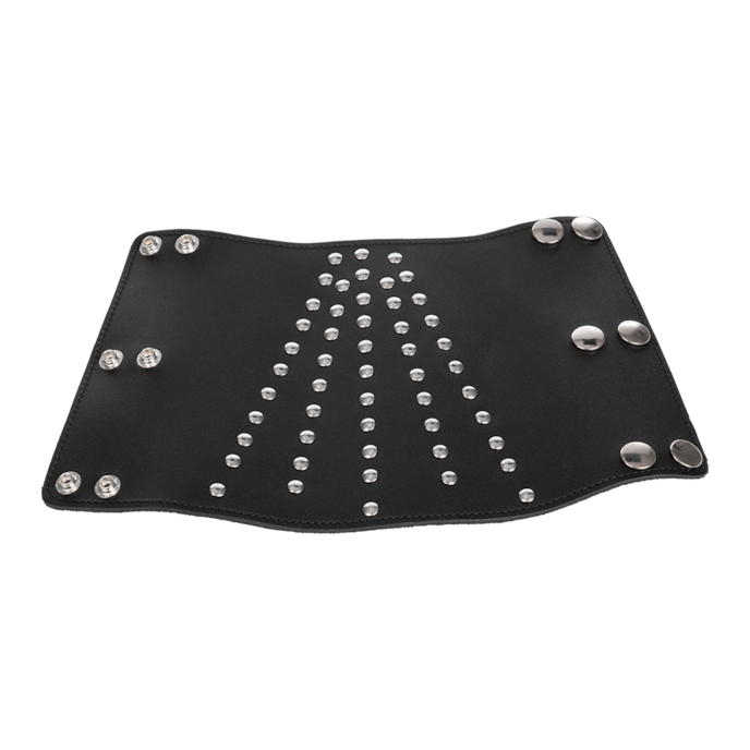 brede-leren-manchet-met-studs-Grijs-Zwart-2