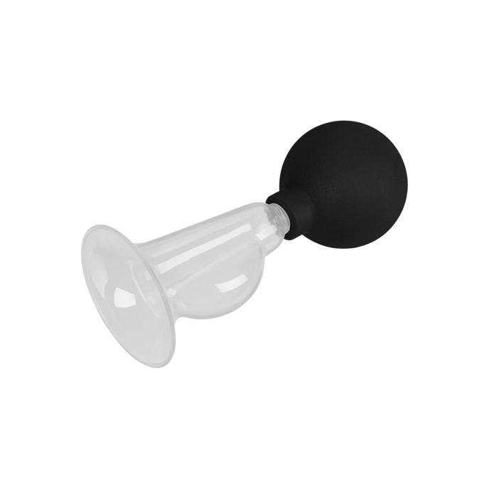 tire-lait-avec-pompe-en-forme-de-ballon-2-pièces-Noir-Transparent-3