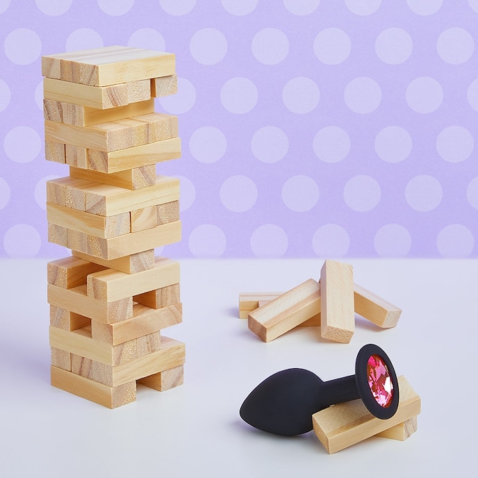 siliconen-anaaldildo-met-kristal-s-7-cm-Pink-Schwarz-2