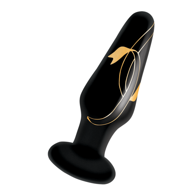 handblown-glass-plug---4-inch-10-1-cm-Noir-Or-1