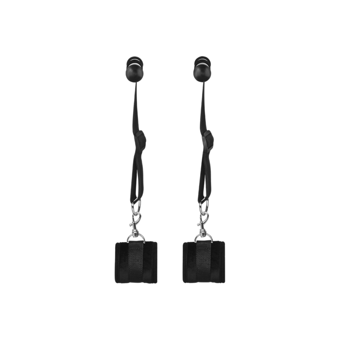 over-the-door-cuff-set-Schwarz-Silber-2