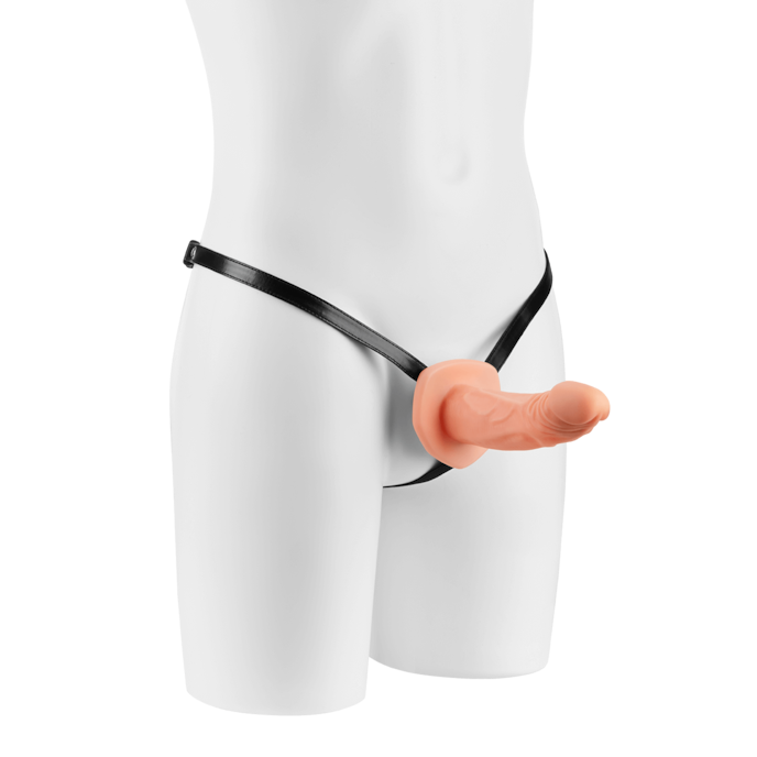 strap-on-6-5-inch-22-cm-Naturel clair-Noir-1